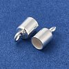 925 Sterling Silver Cord Ends STER-F032-09S-3.5mm-2