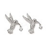 Brass Micro Pave Clear Cubic Zirconia Pendants KK-G533-07A-P-1