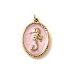 304 Stainless Steel Enamel Pendants STAS-B093-02G-02-1