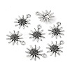 Lead Free and Cadmium Free! Tibetan Style Sunflower Pendant X-LF8977Y-3
