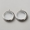 304 Stainless Steel Locket Pendants STAS-WH20010-009P-1
