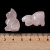Natural Rose Quartz Carved Healing Figurines G-B062-04E-4