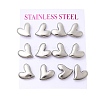 6 Pairs 304 Stainless Steel Stud Earrings EJEW-P340-01P-4