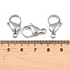 Tarnish Resistant 304 Stainless Steel Lobster Claw Clasps X-STAS-G035-H-3
