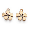 Brass Micro Pave Cubic Zirconia Charms LS-ZIRC-Q014-002C-NF-2