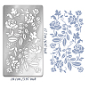 Retro Stainless Steel Metal Cutting Dies Stencils DIY-WH0242-298-2