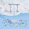 24Pcs 6 Style Ion Plating(IP) 304 Stainless Steel Flat Round Stud Findings STAS-UN0050-66-2