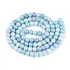 Electroplate Opaque Glass Beads Strands EGLA-T026-8mm-05B-2