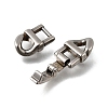 304 Stainless Steel Fold Over Clasps STAS-M119-05P-02-2