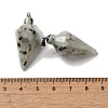Natural Sesame Jasper Pendants G-Z055-02P-03-3