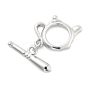 Brass Toggle Clasps KK-L222-010P-2
