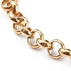 Women's 304 Stainless Steel Rolo Chain Bracelets BJEW-JB05995-01-2