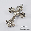 Alloy Rhinestone Cross Big Pendants ALRI-1475-P-NR-2