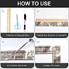 2Pcs Foam 3D Self-Adhesive Waterproof Wallpaper Border DIY-GF0010-19I-5