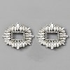 Alloy Crystal Rhinestone Shoe Decoration AJEW-WH0317-84P-1