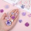 50G Resin Acrylic DIY Accessories Simulation Baroque Style Rose Halo Dyed Mixed Flower DIY Accessories JX581B-3