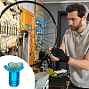 16Pcs 4 Colors Resin Flower & Aluminium Alloy Tire Valve Stem Caps HJEW-NB00308-5