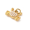 304 Stainless Steel ABS Imitation Pearl Pendants STAS-B097-07G-05-2