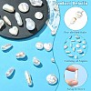 22Pcs 11 Styles ABS Plastic Imitation Baroque Pearl Beads FIND-CJ0005-37-3