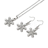 Alloy Rhinestone Dangle Earrings & Pendant Necklaces Sets FS-WG1CFD3-02-2