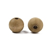 Wood European Beads WOOD-M014-01F-2