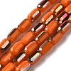 Electroplate Glass Beads Strands EGLA-D031-01-20-1