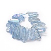 Natural Quartz Crystal Points Beads Strands G-K181-B25-2