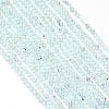 Natural Blue Topaz Beads Strands G-G914-2mm-12-1