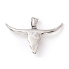 Tibetan Style 304 Stainless Steel Pendants LS-STAS-P305-41AS-2