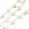Handmade Nuggets Natural Rose Quartz Beaded Chains CHC-F020-08G-01-1