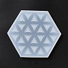 DIY Life of Flower Textured Cup Mat Silicone Molds LS-SIMO-H009-05G-3