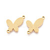 304 Stainless Steel Textured Butterfly Links STAS-T073-29G-1