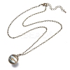 Glass Pendant Necklace NJEW-D281-B-03AB-2