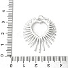 Brass Micro Pave Clear Cubic Zirconia Pendants KK-L254-04P-3