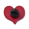 Alloy Enamel Heart Brooches JEWB-K004-45-2