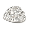 304 Stainless Steel Pendant Rhinestone Settings STAS-M082-01P-2