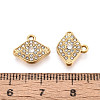 304 Stainless Steel Rhinestone Charms STAS-N110-39G-3