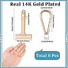8Pcs Alloy Brooch Convert Pendant Hooks FIND-SC0019-06B-G-2