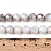 Anti-Tarnish Electroplate Glass Beads Strands X-EGLA-T021-8mm-15-01-4