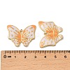 304 Stainless Steel Enamel Pendants STAS-G358-03G-02-3