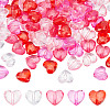 100Pcs 5 Colors Transparent Acrylic Beads TACR-HY0001-06-1