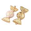 304 Stainless Steel Enamel Pendants SA-CBAD609-05G-02-3