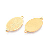 Religion 201 Stainless Steel Oval with Virgin Links Connector Charms STAS-T073-53A-G-2