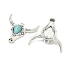 Bohemian Synthetic Turquoise Cattle Pendants FIND-Z112-01AS-07-2