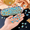 100Pcs Teardrop/Heart/Star Sew on Rhinestones GACR-TA0001-07F-7