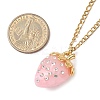 3Pcs Acrylic Rhinestone Pendant Necklaces NJEW-JN05442-02-3