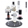 7-Tier Flat Round Acrylic Minifigures Organizer Display Risers ODIS-WH0038-44B-1