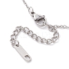 Non-Tarnish 201 Stainless Steel Pendnat Necklaces NJEW-JN04764-02-4