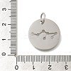 Anti-Tarnish 304 Stainless Steel Pendants STAS-M074-02A-P-3