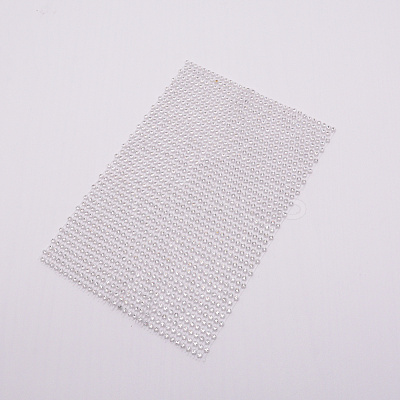 Plastic Elasticity Rhinestone Net KY-WH0020-86A-1